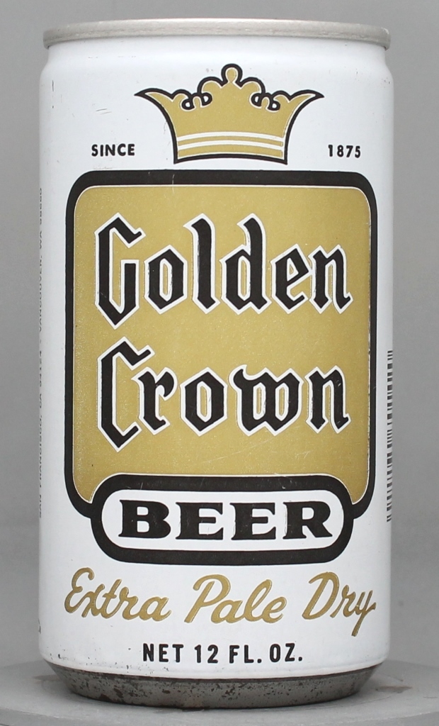 Golden Crown Beer 12 Oz Tab Top Can