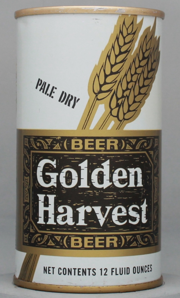 Golden Harvest Pale Dry Beer 12 Oz Tab Top Can