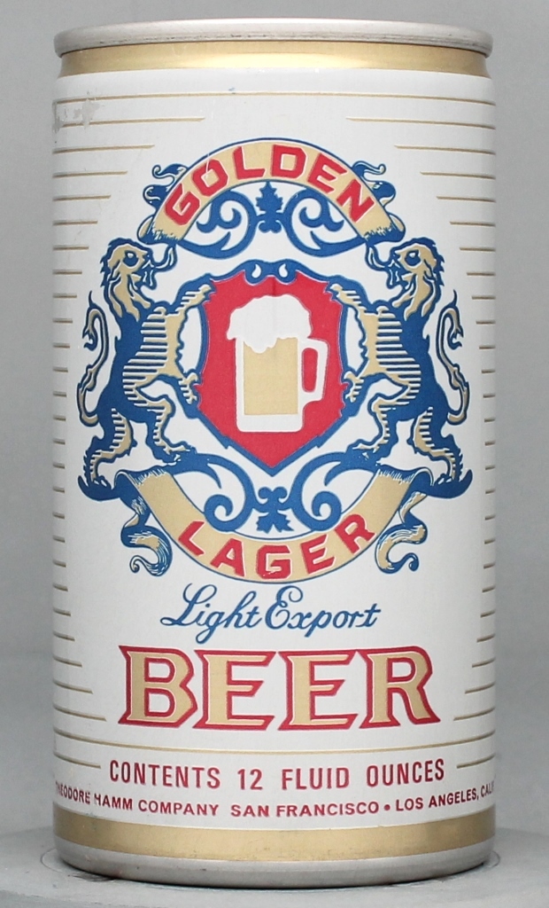 Golden Lager Light Export Beer 12 Oz Tab Top Can
