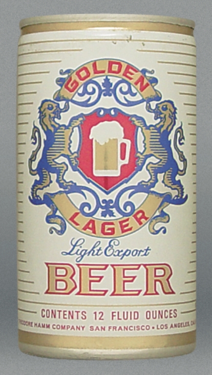 Golden Lager Light Export Beer 12 Oz Tab Top Can