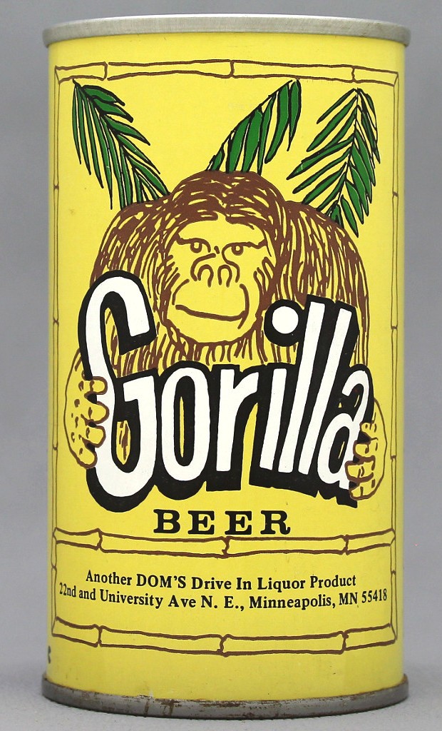 Gorilla Beer 12 Oz Tab Top Can