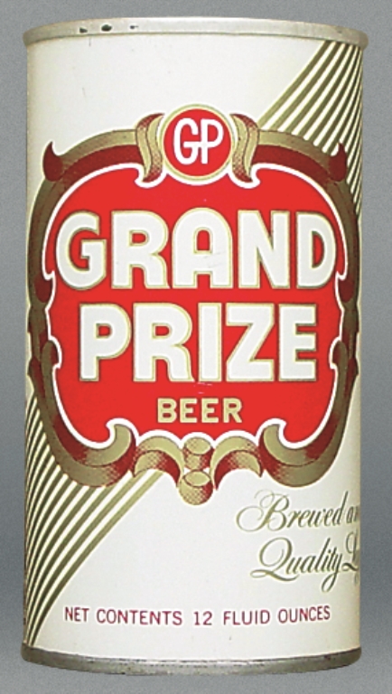 Grand Prize Beer 12 Oz Tab Top Can