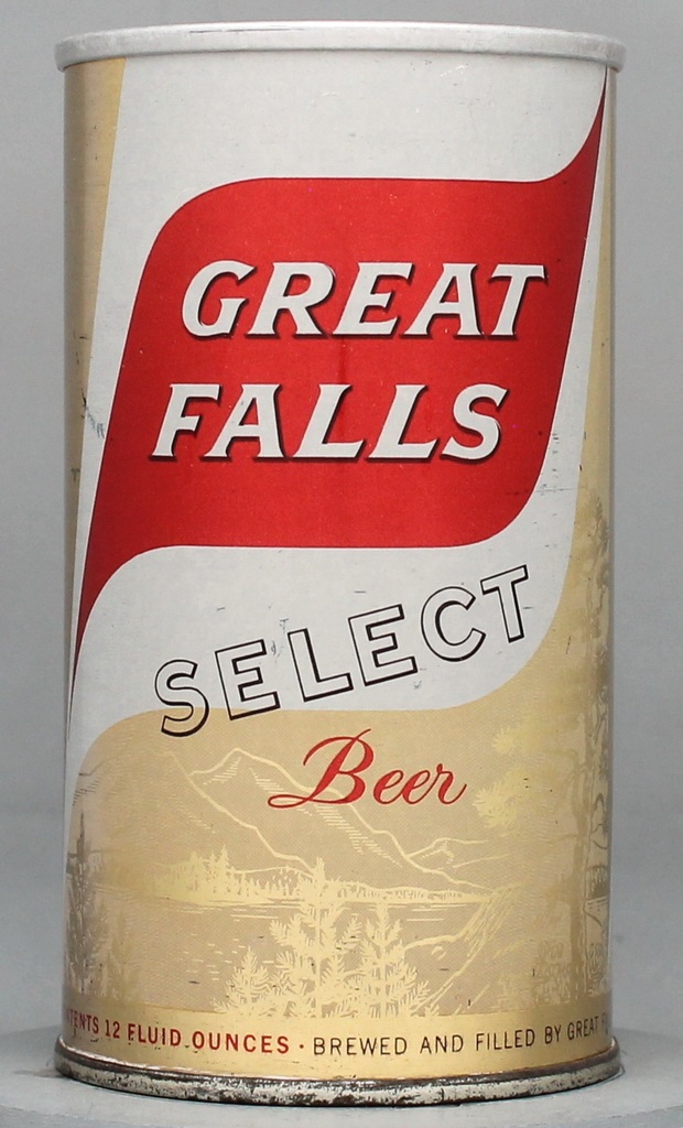 Great Falls Select Beer 12 Oz Zip/Tab Top Can