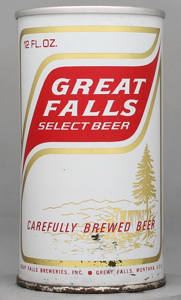 Great Falls Select Beer 12 Oz Tab Top Can