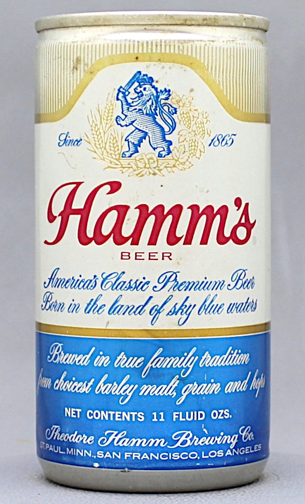 Hamm's Beer 11 Oz Tab Top Can