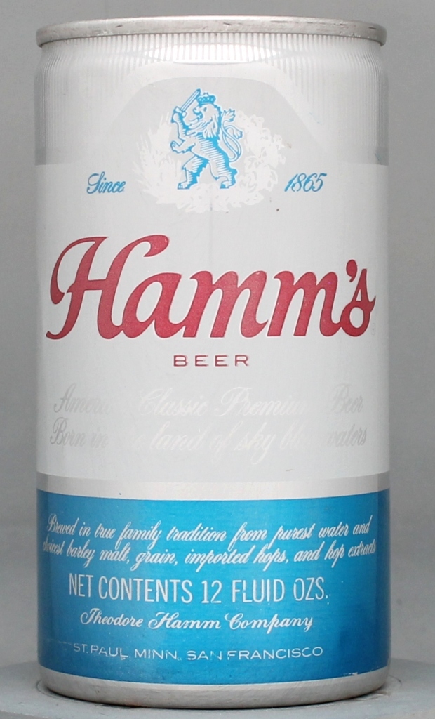 Hamm's Beer 12 Oz Tab Top Can