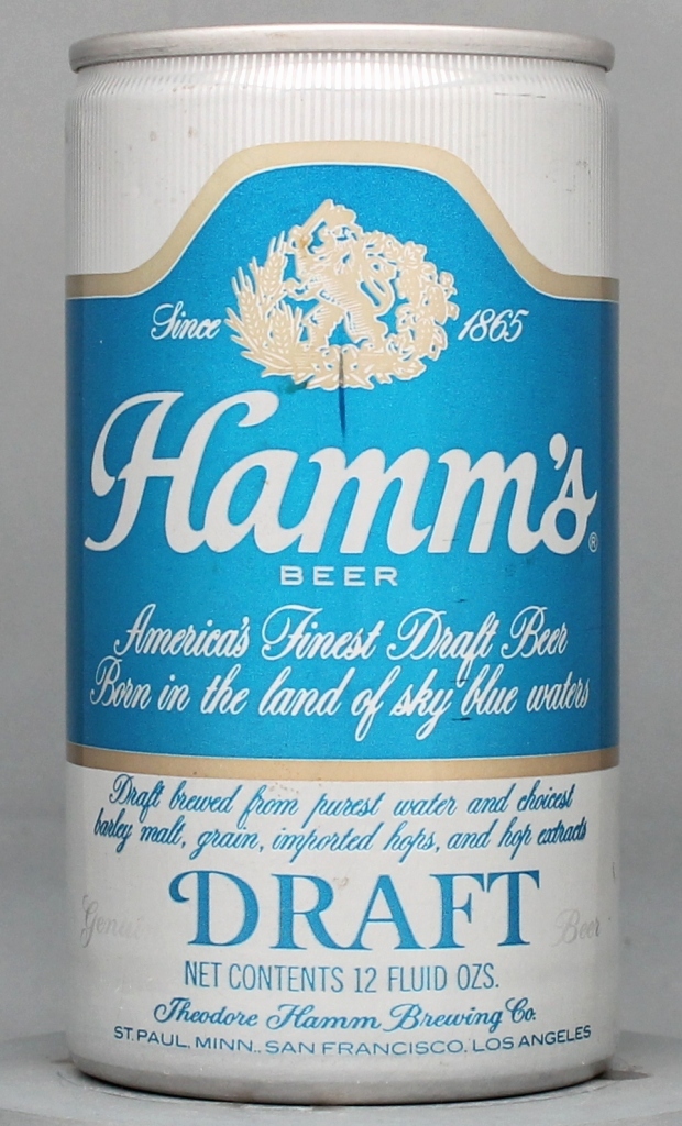 Hamm's Genuine Draft 12 Oz Tab Top Can