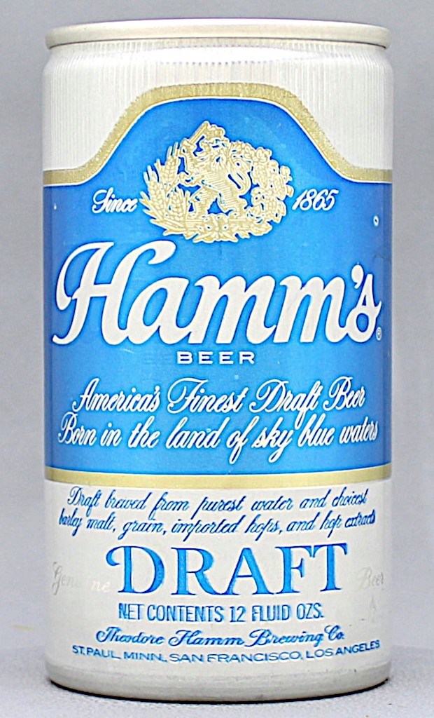 Hamm's Genuine Draft 12 Oz Tab Top Can