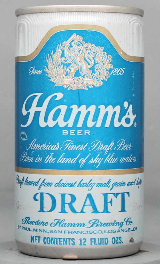 Hamm's Genuine Draft 12 Oz Tab Top Can