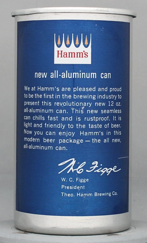 Hamm's Beer 12 Oz Tab Top Can