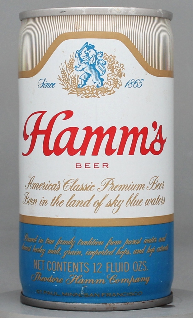 Hamm's Beer 12 Oz Tab Top Can