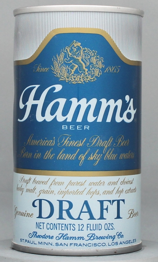 Hamm's Genuine Draft 12 Oz Tab Top Can