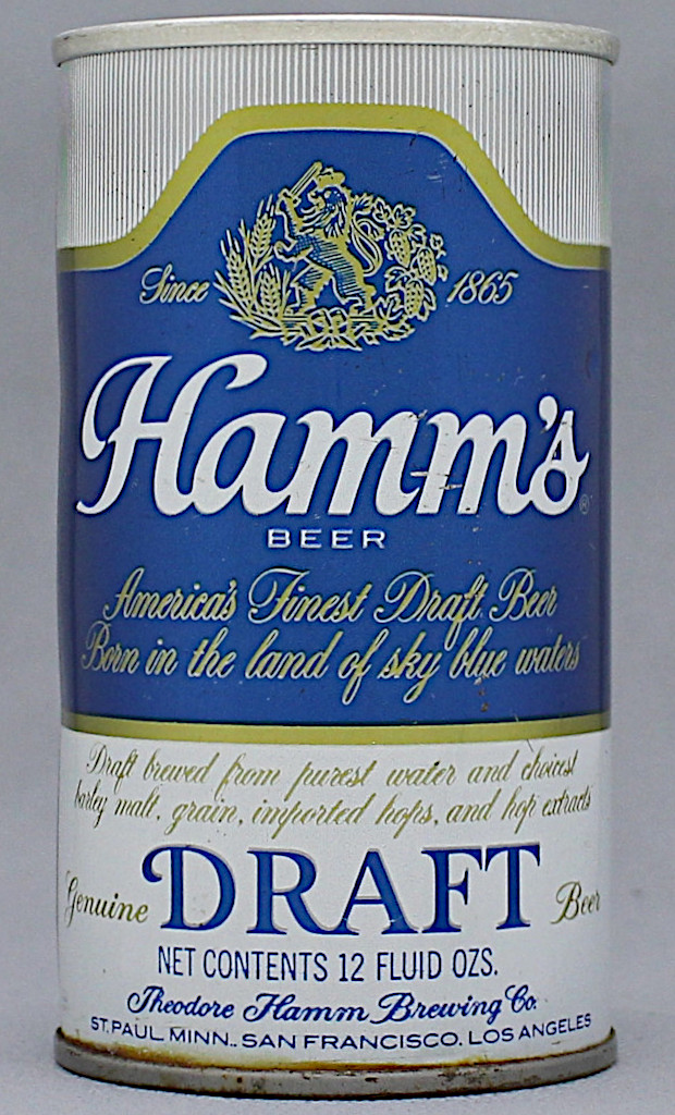 Hamm's Genuine Draft 12 Oz Tab Top Can