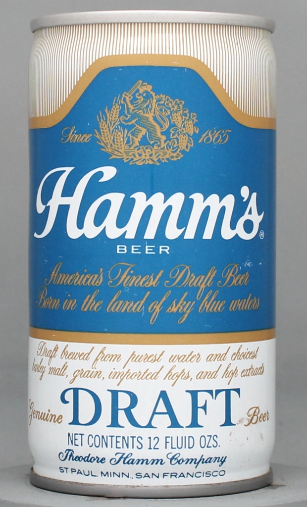 Hamm's Genuine Draft 12 Oz Tab Top Can