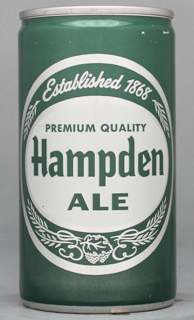 Hampden Premium Quality Ale 12 Oz Tab Top Can