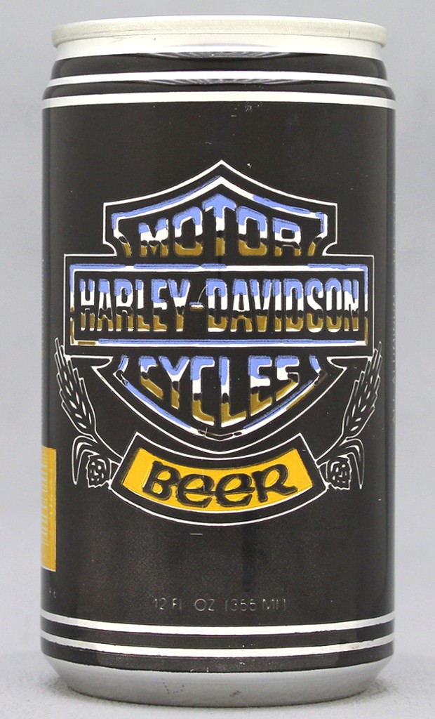 Harley Davidson Motor Cycles Beer 12 Oz Tab Top Can