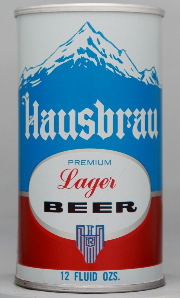 Hausbrau Premium Lager Beer 12 Oz Tab Top Can