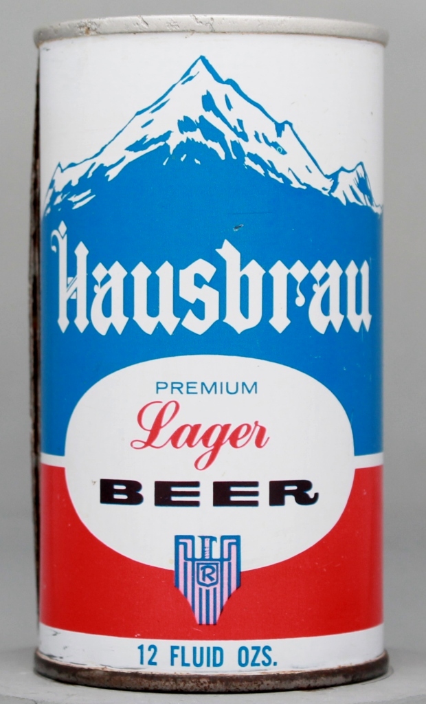 Hausbrau Premium Lager Beer 12 Oz Tab Top Can