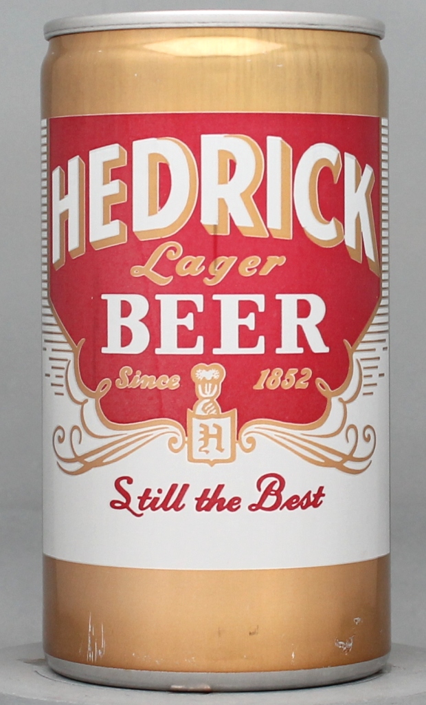 Hedrick Lager Beer 12 Oz Tab Top Can