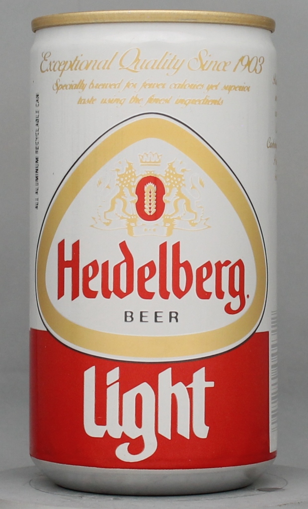 Heidelberg Light Beer 12 Oz Tab/Stay Top Can