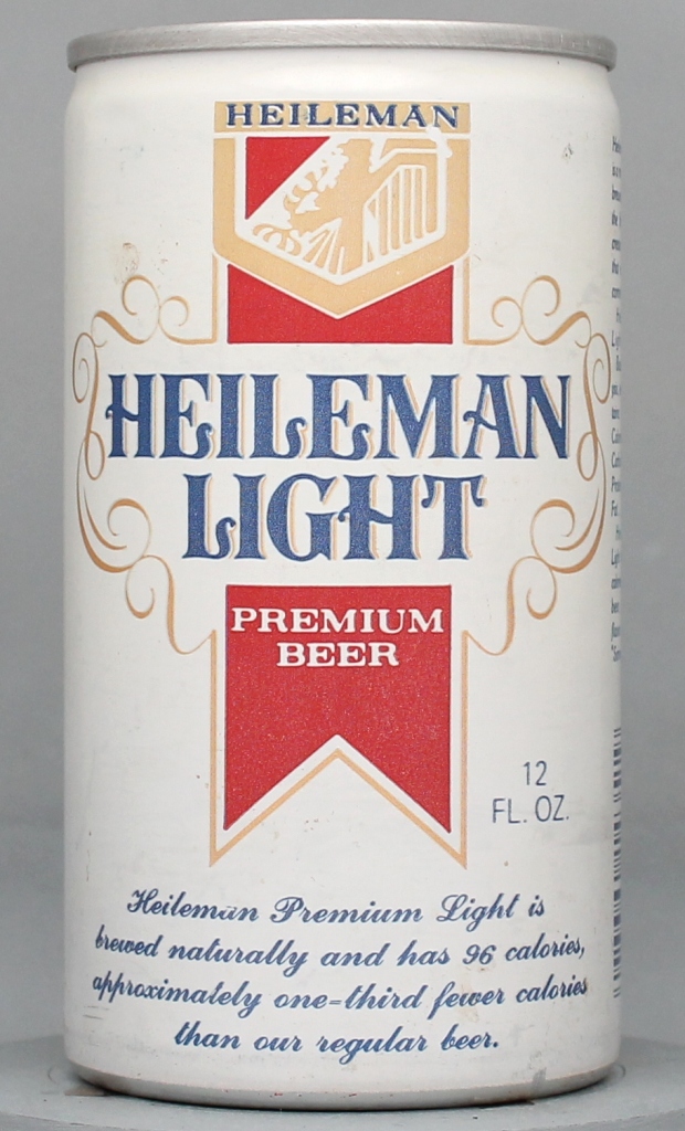 Heileman Light Premium Beer 12 Oz Tab Top Can