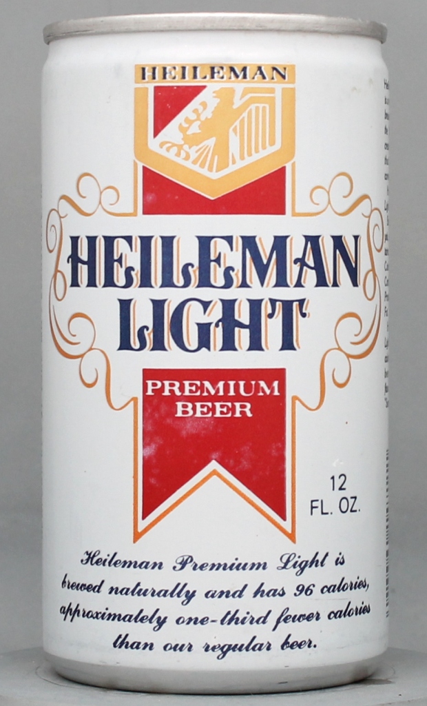 Heileman Light Premium Beer 12 Oz Tab/Stay/Bank Top Can