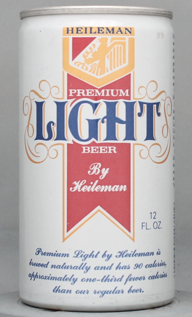 Heileman Premium Light Beer 12 Oz Tab Top Can