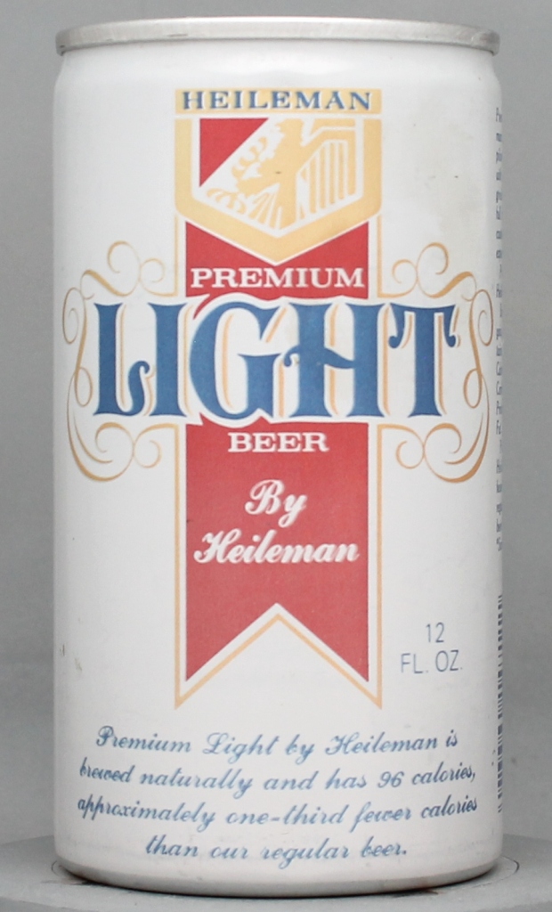 Heileman Premium Light Beer 12 Oz Tab Top Can