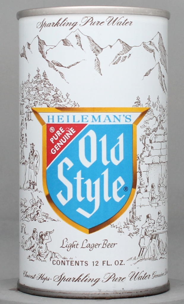 Heileman's Old Style Light Lager Beer 12 Oz Tab Top Can