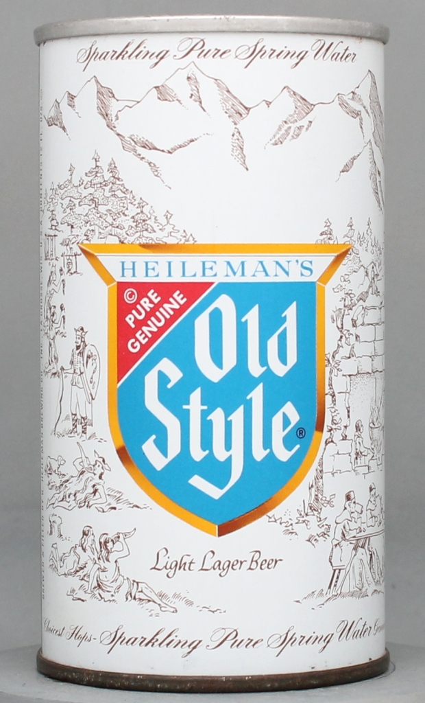 Heileman's Old Style Light Lager Beer 12 Oz Tab Top Can