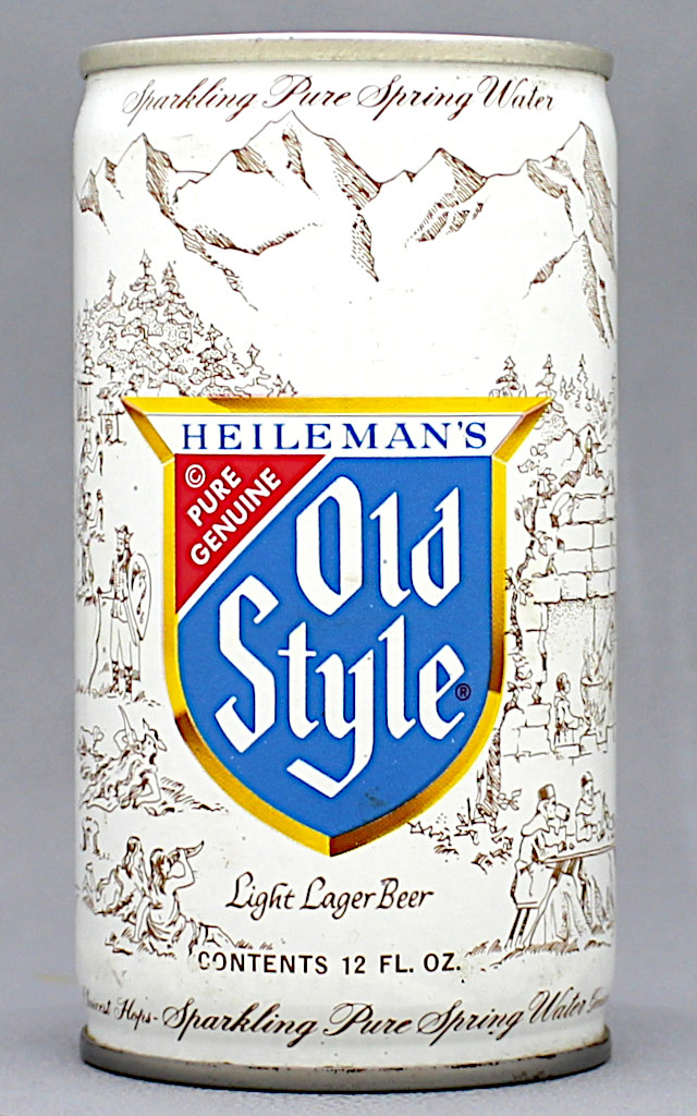 Heileman's Old Style Light Lager Beer 12 Oz Tab Top Can
