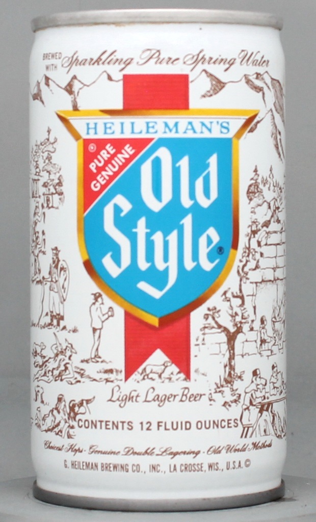 Heileman's Old Style Light Lager Beer 12 Oz Tab Top Can