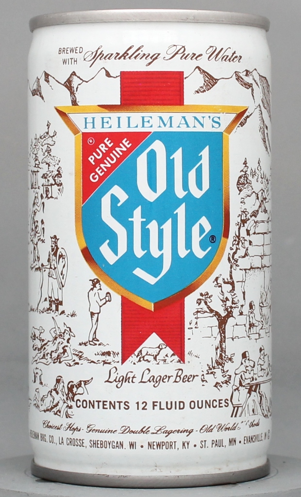 Heileman's Old Style Light Lager Beer 12 Oz Tab Top Can