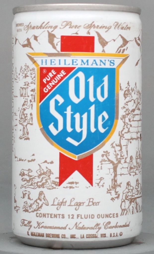 Heileman's Old Style Light Lager Beer 12 Oz Tab Top Can