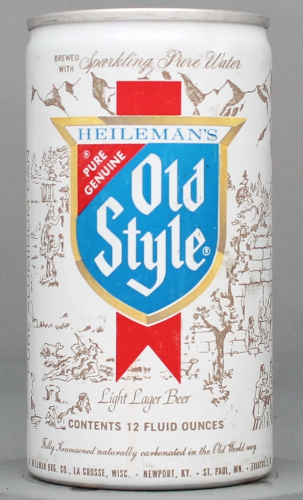 Heileman's Old Style Light Lager Beer 12 Oz Tab Top Can