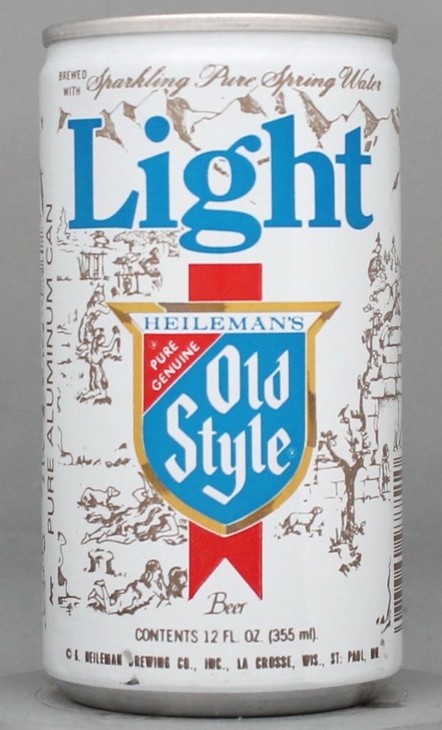 Heileman's Old Style Light Beer 12 Oz Tab/Stay Top Can