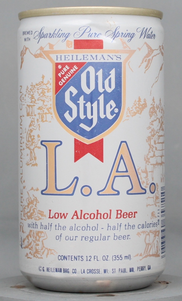 Heileman's Old Style L.a. Low Alcohol Beer 12 Oz Tab Top Can