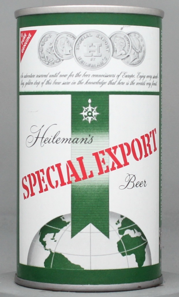 Heileman's Special Export Beer 12 Oz Tab Top Can