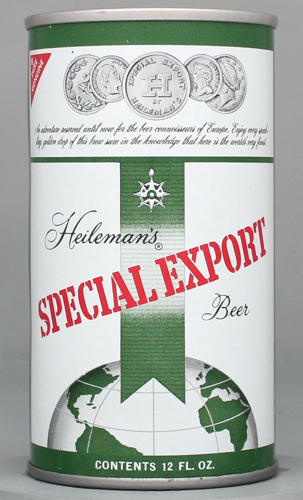 Heileman's Special Export Beer 12 Oz Tab Top Can