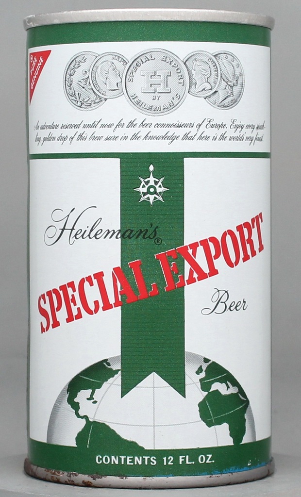 Heileman's Special Export Beer 12 Oz Tab Top Can