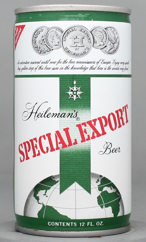 Heileman's Special Export Beer 12 Oz Tab Top Can