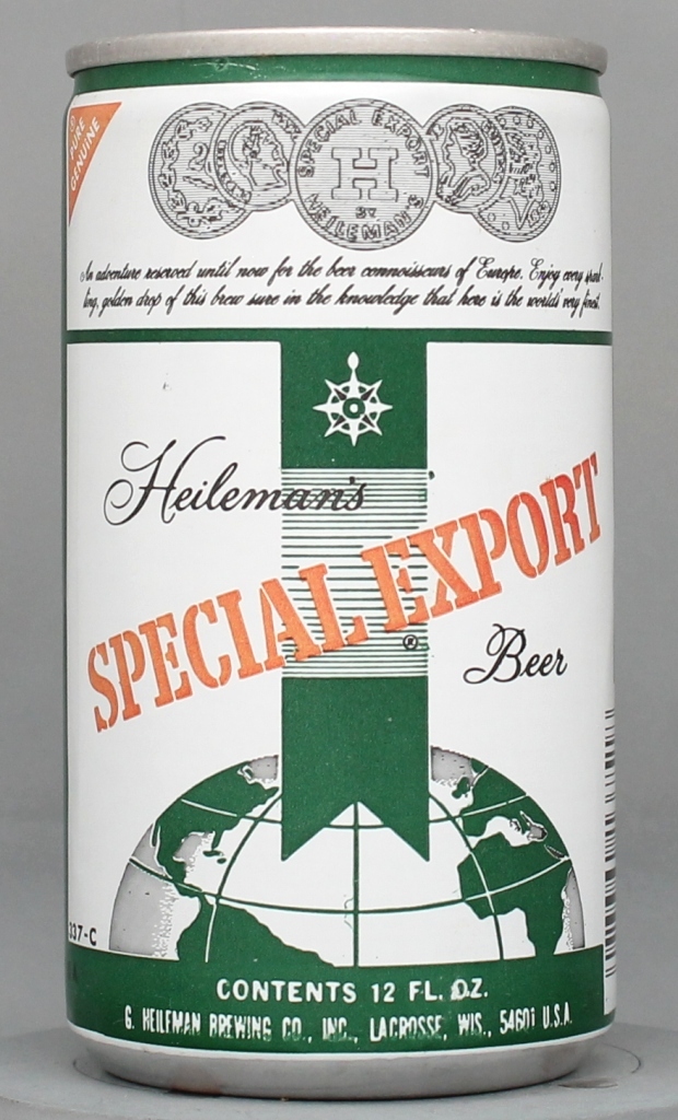 Heileman's Special Export Beer 12 Oz Tab Top Can