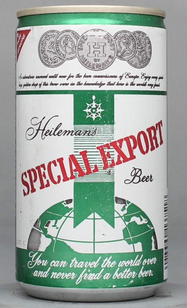 Heileman's Special Export Beer 12 Oz Tab Top Can