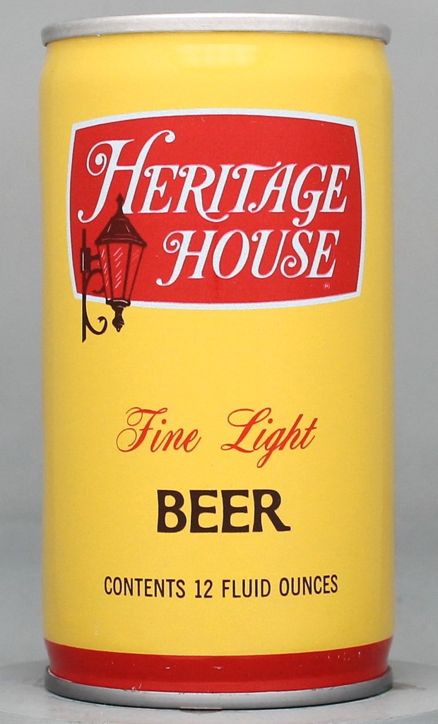 Heritage House Premium Fine Light Beer 12 Oz Tab Top Can