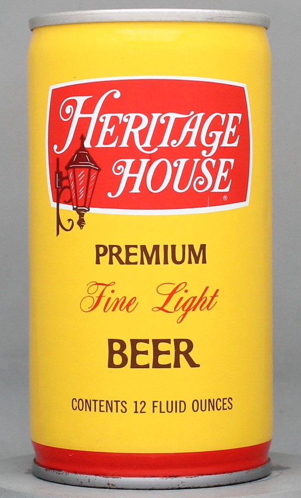 Heritage House Premium Fine Light Beer 12 Oz Tab Top Can
