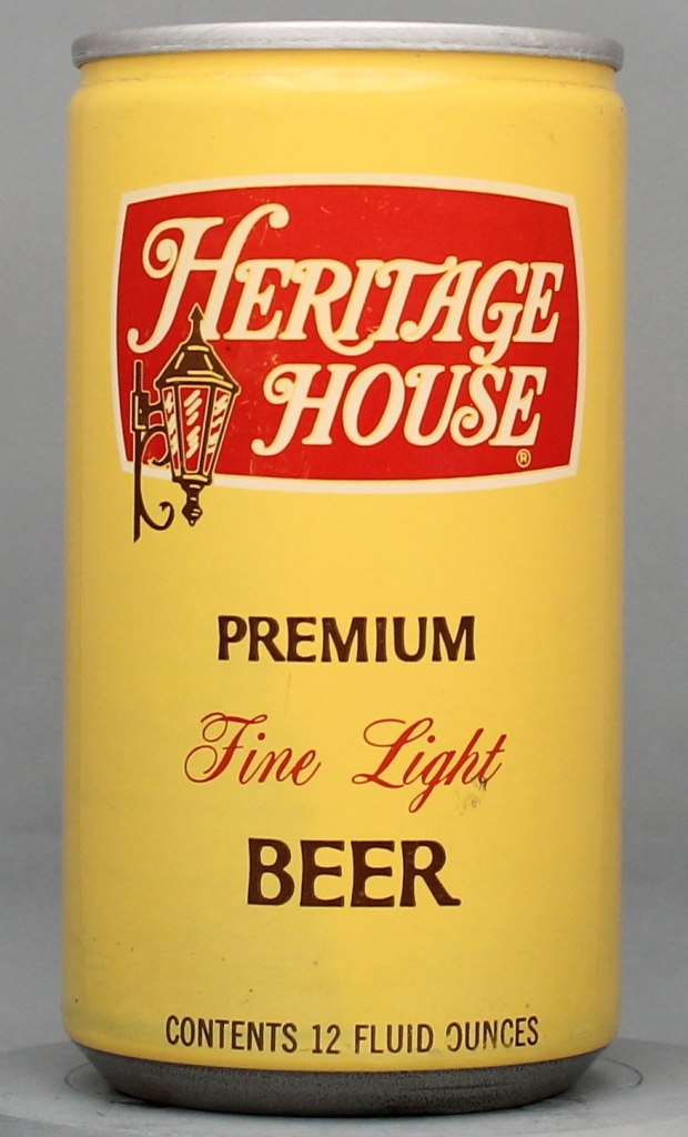 Heritage House Premium Fine Light Beer 12 Oz Tab Top Can