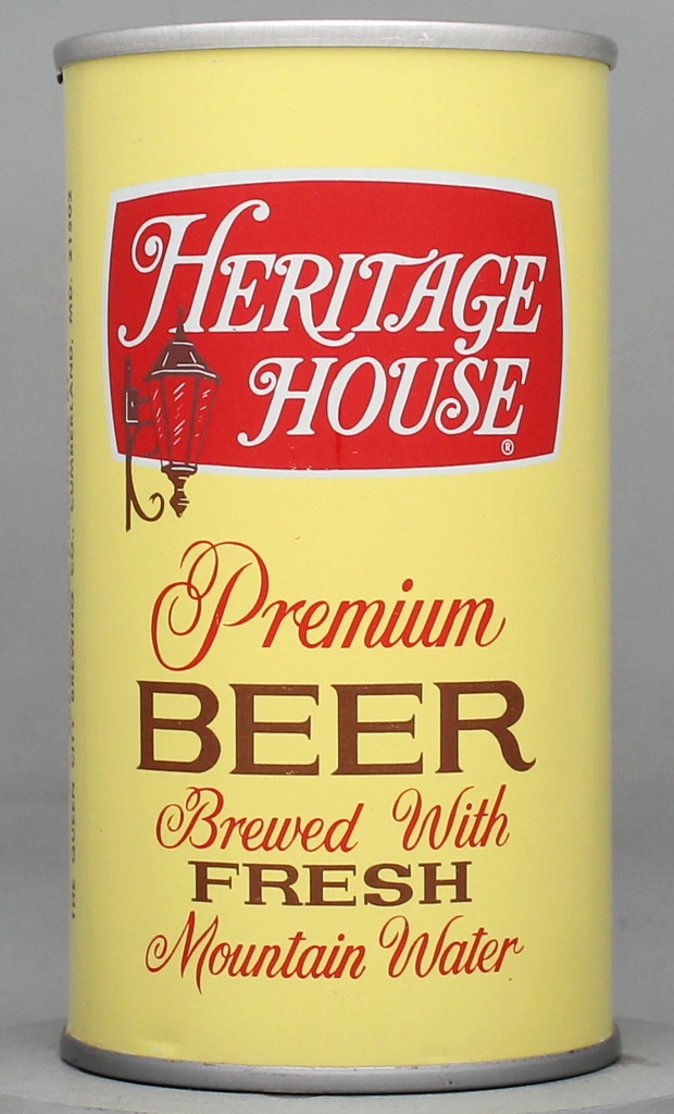 Heritage House Premium Beer 12 Oz Tab Top Can