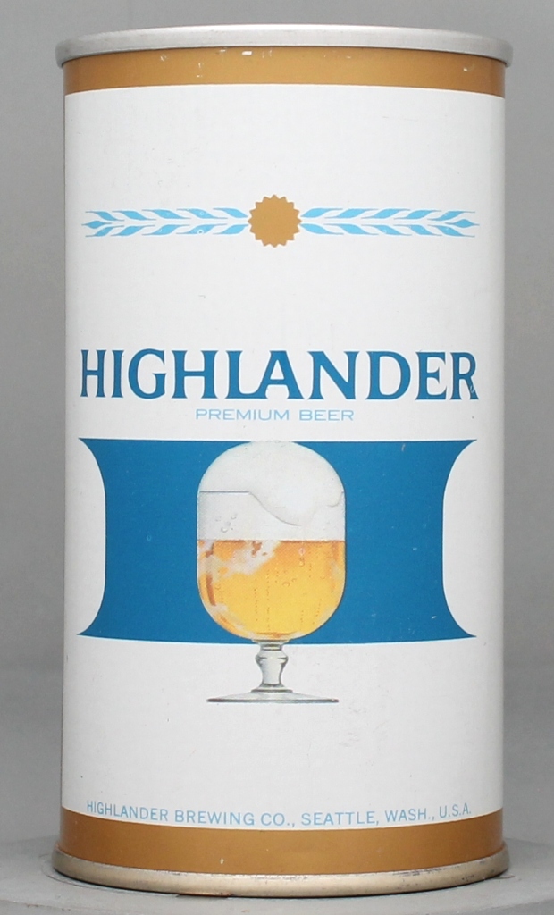 Highlander Premium Beer 12 Oz Zip Top Can