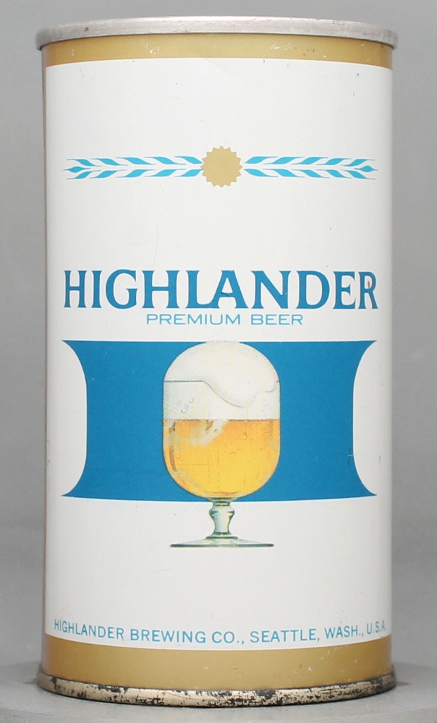 Highlander Premium Beer 12 Oz Zip/Tab Top Can