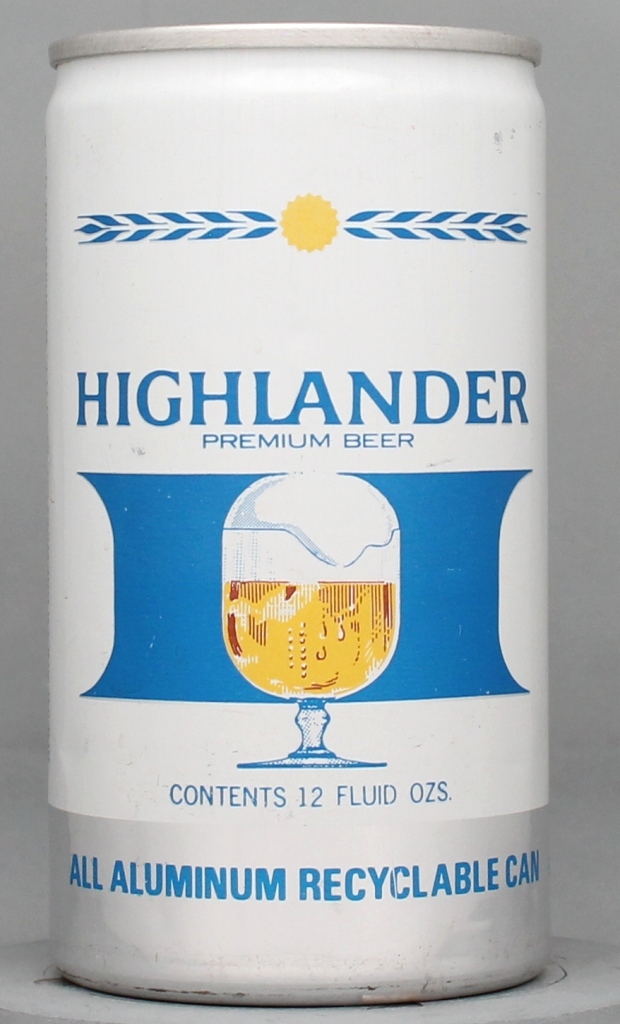 Highlander Premium Beer 12 Oz Tab Top Can